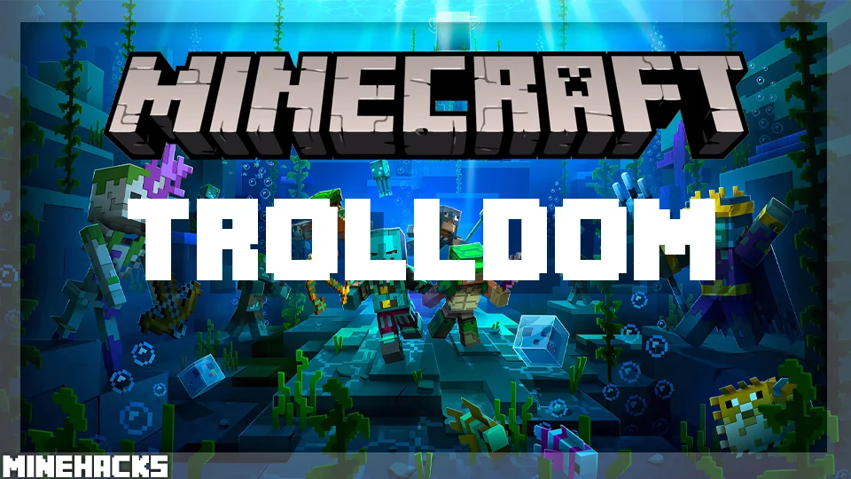 minecraft hacked client named Trolldom Mod
