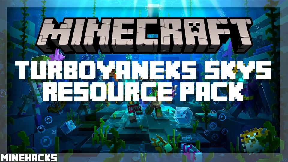 minecraft hacked client named TurboYANEK's Skys Resource Pack