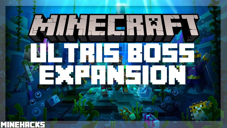 minecraft hacked client named Ultris Boss Expansion Mod