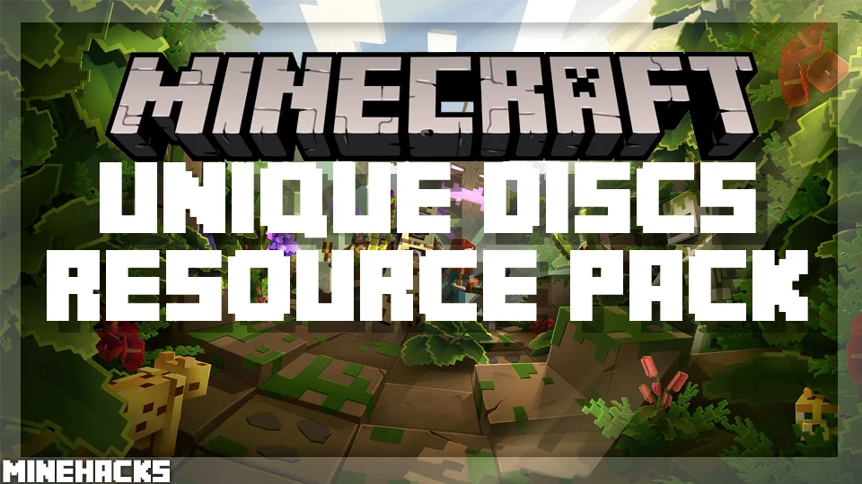 minecraft hacked client named Unique Discs Resource Pack