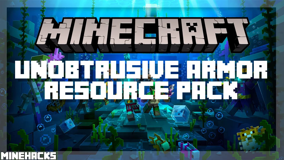 minecraft hacked client named Unobtrusive Armor Resource Pack