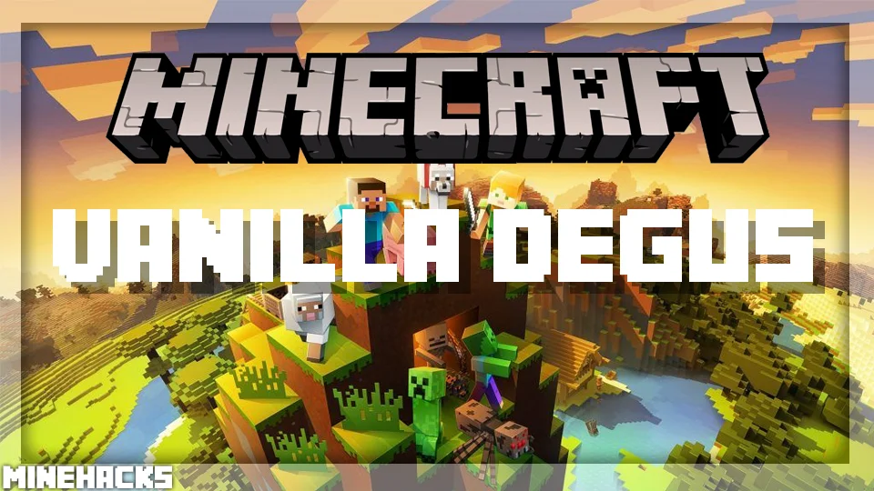 minecraft hacked client named Vanilla Degus Mod