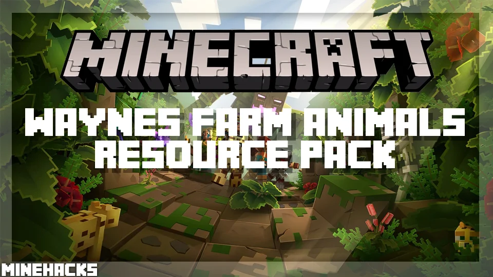 minecraft hacked client named Wayne's Farm Animals Resource Pack