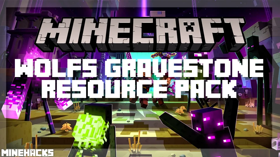 minecraft hacked client named Wolf's Gravestone Resource Pack