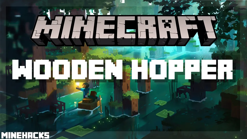 minecraft hacked client named Wooden Hopper Mod