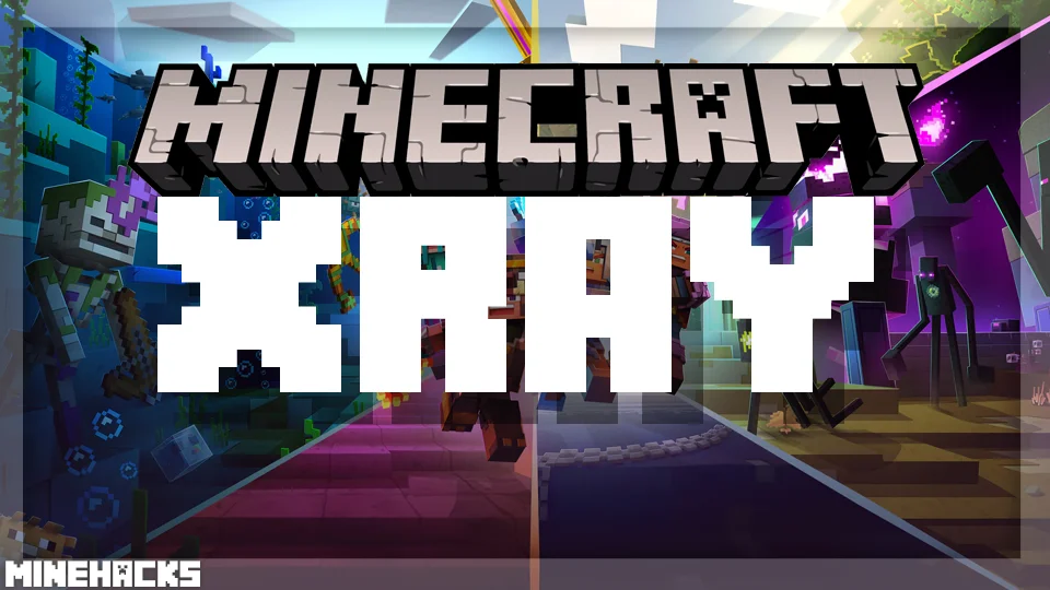 minecraft hacked client named XRay Mod