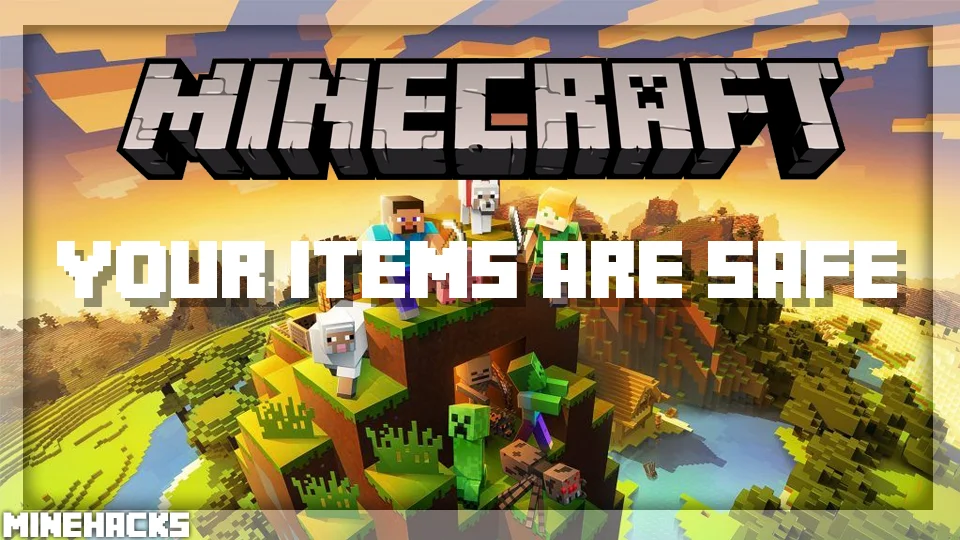 minecraft hacked client named Your Items Are Safe Mod