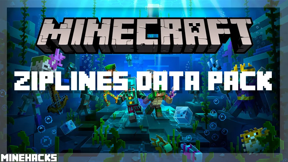 minecraft hacked client named Ziplines Data Pack